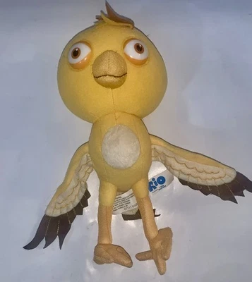Toy Quest Ltd Angry Birds Rio Movie NICO Caged Yellow Bird Stuffed Plush 13" - Image 1 of 4