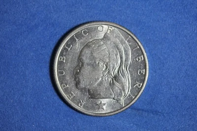 1960 Liberia 25 Cents Silver Coin #M23976 - Image 1 of 2