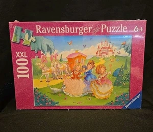 New sealed Princess 100 Piece Girls Puzzle Ravensburger Princess Carriage Ride - Picture 1 of 9