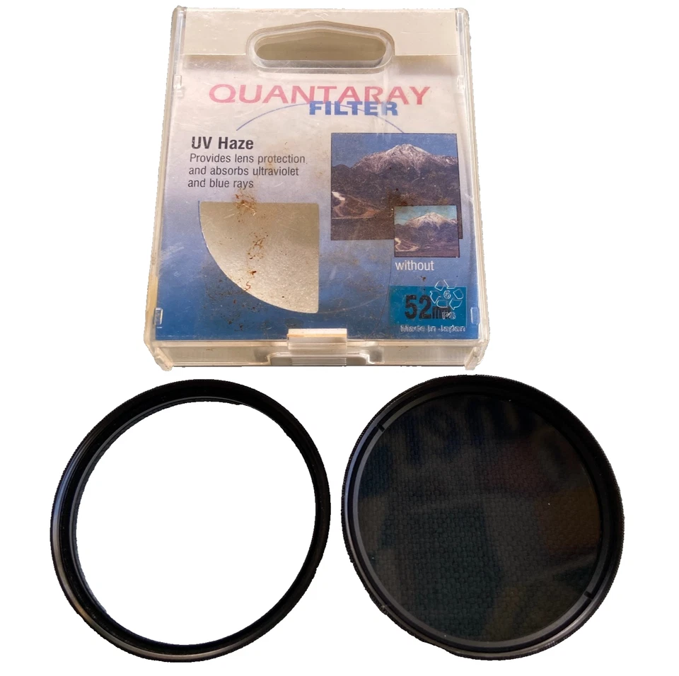 Quantaray Lens Filter UV Haze 52mm Made Japan QMC-UV CPL Circular Polarizer Came - Image 1 of 4