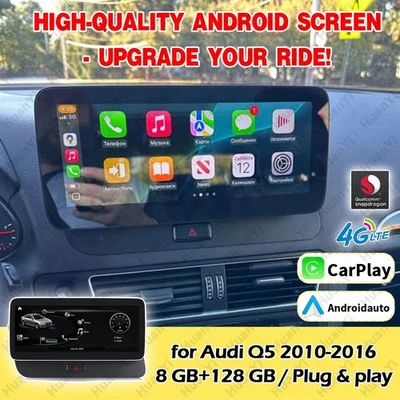128G Android 13 Car Radio Stereo Carplay GPS Navigation Touchscreen For Audi Q5 - Image 1 of 4