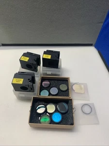 Nikon Microscopy Filter Cubes 96101 UV-2e/c 50589 31001 FITC & Extras See Photos - Picture 1 of 14