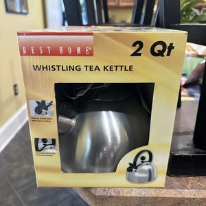 Bollitore per tè fischietto classico in acciaio inox 2 quarti qt. Caffè cucina  - Foto 1 di 6