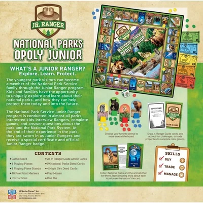 Junior Ranger Parques Nacionales Opoly Juego de Mesa - ¡Muy divertido! Foto 1 de 4
