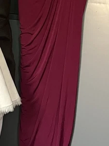 Adrianna Papell Burgundy Dress Size 10 Petite - Picture 1 of 13