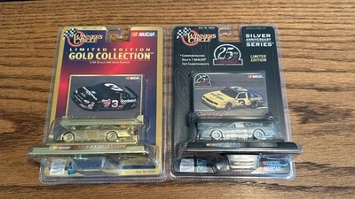 1:64 Dale Earnhardt Sr #3 Winner's Circle Silver/Gold Limited Ed Diecast Cars - Image 1 of 2
