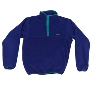 Pullover Vintage Patagonia Synchilla Snap-T EE. UU. Chaqueta Azul Profundo Para Hombre Talla Pequeña - Imagen 1 de 12