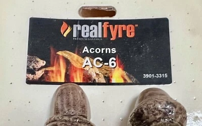 RealFyre AC-6 Acorns for gas log fireplace SET OF 6 (New in Package) - Image 1 of 2