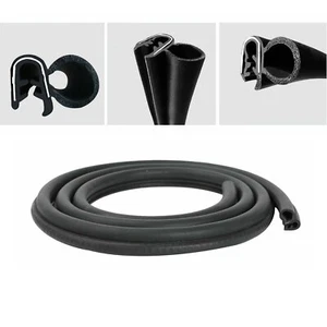 180" Rubber Seal Weatherstrip Pinchweld Edge Trim Car Door Trunk Hood Protector - Picture 1 of 5