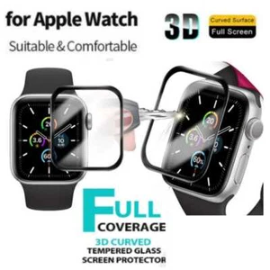 Apple Watch Displayschutzfolie Hartglas Serie 8 7 6 SE 9 4 Ultra 2 38m-49mm - Bild 1 von 3