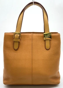 Auth Burberrys Leather Brown Nova Check Handbag NS050992 - Picture 1 of 18