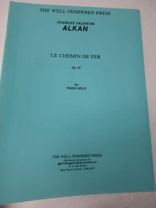 Charles Valentin Alkan Le Chemin De Fer Opus 27 Solo Piano Sheet Music Masters - Picture 1 of 3