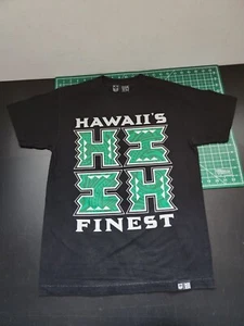 Hawaii’s Finest black t-shirt UH colors HIFI logo Men's Size medium M - Picture 1 of 14