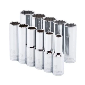 Husky 1/2 in. Drive SAE Deep Socket Set (11-Piece) - Picture 1 of 1