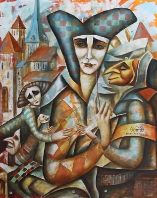 Pintura Original Óleo LIENZO ARTE CONTEMPORÁNEO surrealismo por Pronkin 2021 MISTERIO Foto 1 de 4