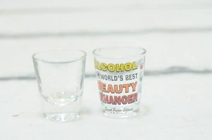 Vintage. Sammler Schnapsbrille Südpadre Insel Souvenir Schnapsglas klar - Bild 1 von 9