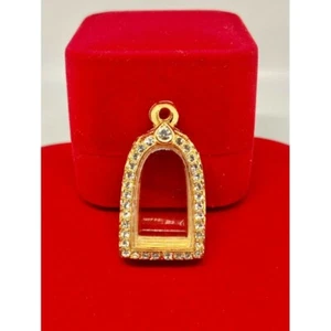 Empty case frame Phra Rod Gold Micron Gem Thai Amulet Pendant - Picture 1 of 1
