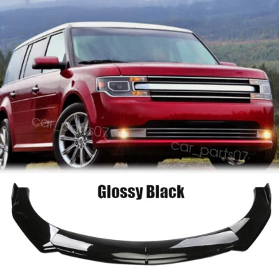For Ford Flex 2009-2019 Front Bumper Chin Lip Spoiler Splitter Gloss Black - Imagem 1 de 4