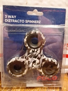 3 Way Camo Fidget Spinner | Black Grey White New Sealed - Picture 1 of 2