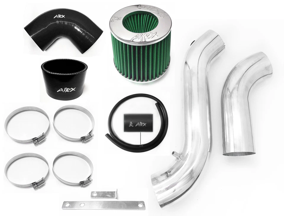 AirX Racing Green For 2PC 2005-2010 Chrysler 300 3.5L V6 Cold Air Intake Kit - Image 1 of 1