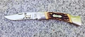 Camillus Limited Edition Folding Knife With Gold Deer - Picture 1 of 8