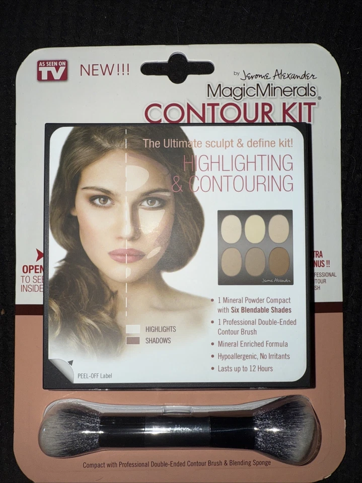 Magic Minerals by Jerome Alexander Contour Kit W Brush Highlighting Contouring 812458000828