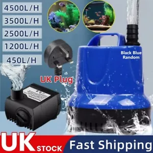 Submersible Water Pump Adjustable Fountain Fish Tank Aquarium Feature Pond 450L - Picture 1 of 26