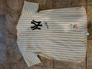 Whitey Ford Signed New York Yankees Cooperstown Collection Size L - Picture 1 of 7