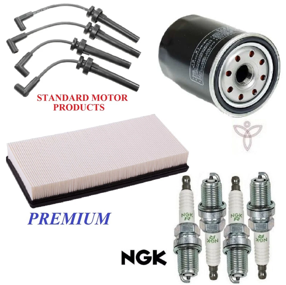 Tune Up Kit Filters Wire Spark Plugs For PLYMOUTH NEON L4 2.0L; DOHC 1995-1997 - Image 1 of 1