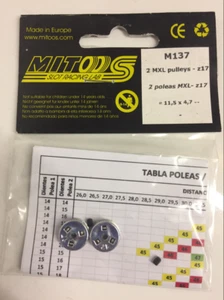 Mitoos M137 Mxl z17 Dent Poulies X 2 Y Compris Vis - Photo 1 sur 1