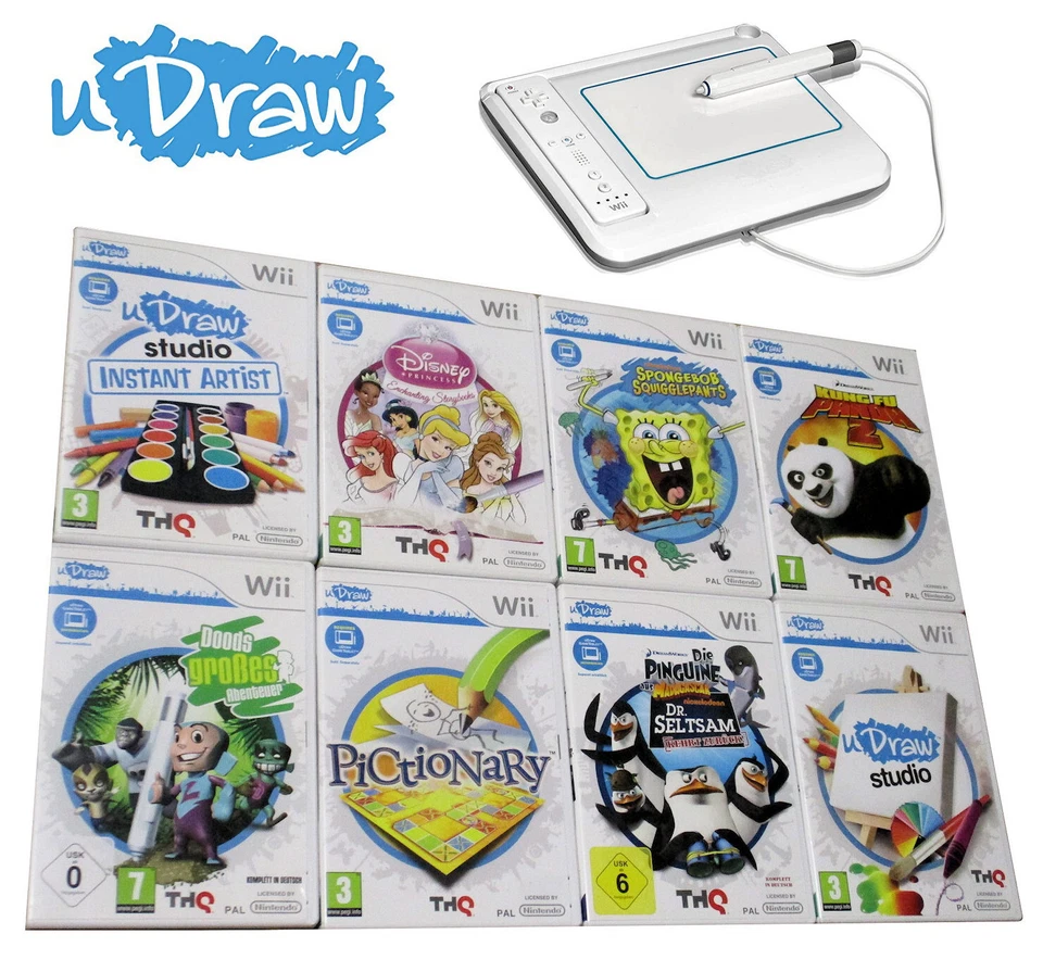 Nintendo Wii uDraw Spiele Auswahl Original Game Tablet / Studio / Spongebob uvm. - Bild 1 von 1