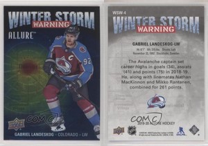 2019-20 Upper Deck Allure Winter Storm Warning Gabriel Landeskog #WSW-4