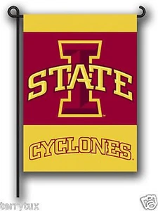 Bandera de jardín de 2 caras de los ciclones del estado de Iowa - con licencia oficial 13"" x 18"" 6-83122 - Imagen 1 de 1