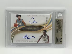 Cole Anthony Aaron Nesmith Dual On Karte Auto/10 2020-21 Unbefleckt BGS 9,5 - Bild 1 von 2