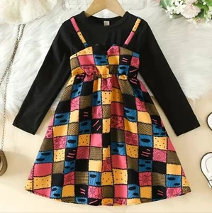 Girls Halloween Black Sally Print Nightmare Before Christmas Dress Size 7-8 - Picture 1 of 13