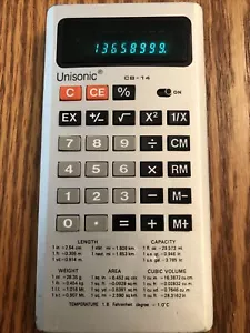 Vtg Unisonic CB 14 Deluxe Memory Calculator Working JDM Made In Japan - Picture 1 of 7