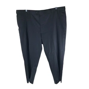 Joseph & Feiss Mens Dress Pants Wool Flat Front Black Size 50x29 - Picture 1 of 4