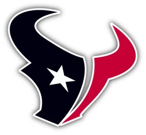 "Calcomanía pegatina con logotipo de coche con cabeza de fútbol americano americano de la NFL de Houston Texans - 3'', 5"" o 6""" - Imagen 1 de 1