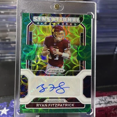 2021 Panini Prizm Sensational Signatures Auto RYAN FITZPATRICK /75 - Image 1 of 4