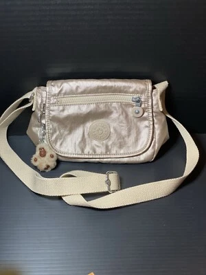 Mini Bolso Bandolera Kipling Sabian Dorado Estrellado Color Metálico Foto 1 de 4