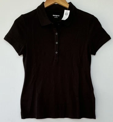 Old Navy Junior Girls School Uniform Polo Shirt Black Size XS Short Sleeve NEW - Image 1 of 4