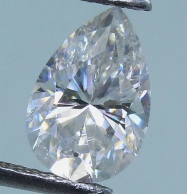 Loose CVD Diamond 1 Pc D Color Pear Cut IF Clarity 1.5 x 3 mm Certified - Image 1 of 4