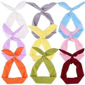 Diademas de alambre para mujeres y niñas - 9 piezas lindos accesorios para el cabello con lazo torcido con cable - Imagen 1 de 12
