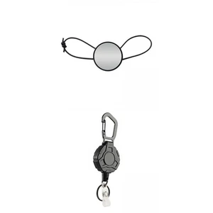 Adjustable Portable Glass Diving Mirror with Telescopic Keychain - Picture 1 of 7