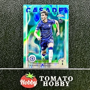 Topps Chrome UEFA 2024-25 Cesare Casadei RC /199 Aqua Lava Refractor Chelsea - Bild 1 von 2