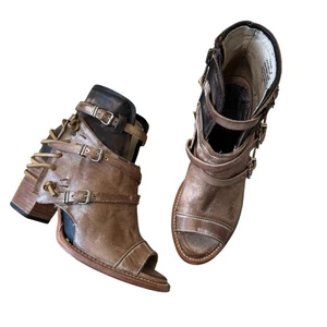 Botín FREEBIRD BY STEVEN Carter Western Cuero Marrón Taupe Talla 9 - Imagen 1 de 10