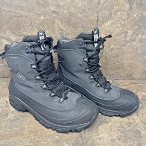Columbia 200grams Men’s Sz 9.5W Black Snow Boots Techlite Waterproof Omni-Heat - Picture 1 of 14