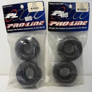 (2) Pair Pro-Line #1016 RC10 RC Waffle Diamond REAR Tires Tamiya Kyosho NOS 1/10 - Picture 1 of 10