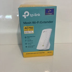 TP-Link WiFi Extender RE220 Doble Banda 5GHz/2.4GHz Amplificador de Señal Ethernet AC750 - Imagen 1 de 4