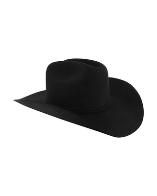 Stetson Men's Apache 4X Felt Cowboy Hat 7 1/2 Black - Image 1 of 4